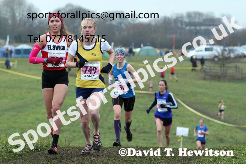 Senior women, 2021 North Eastern Cross Country Championships, Sedgefield. Photo: David T. Hewitson/Sports for All Pics